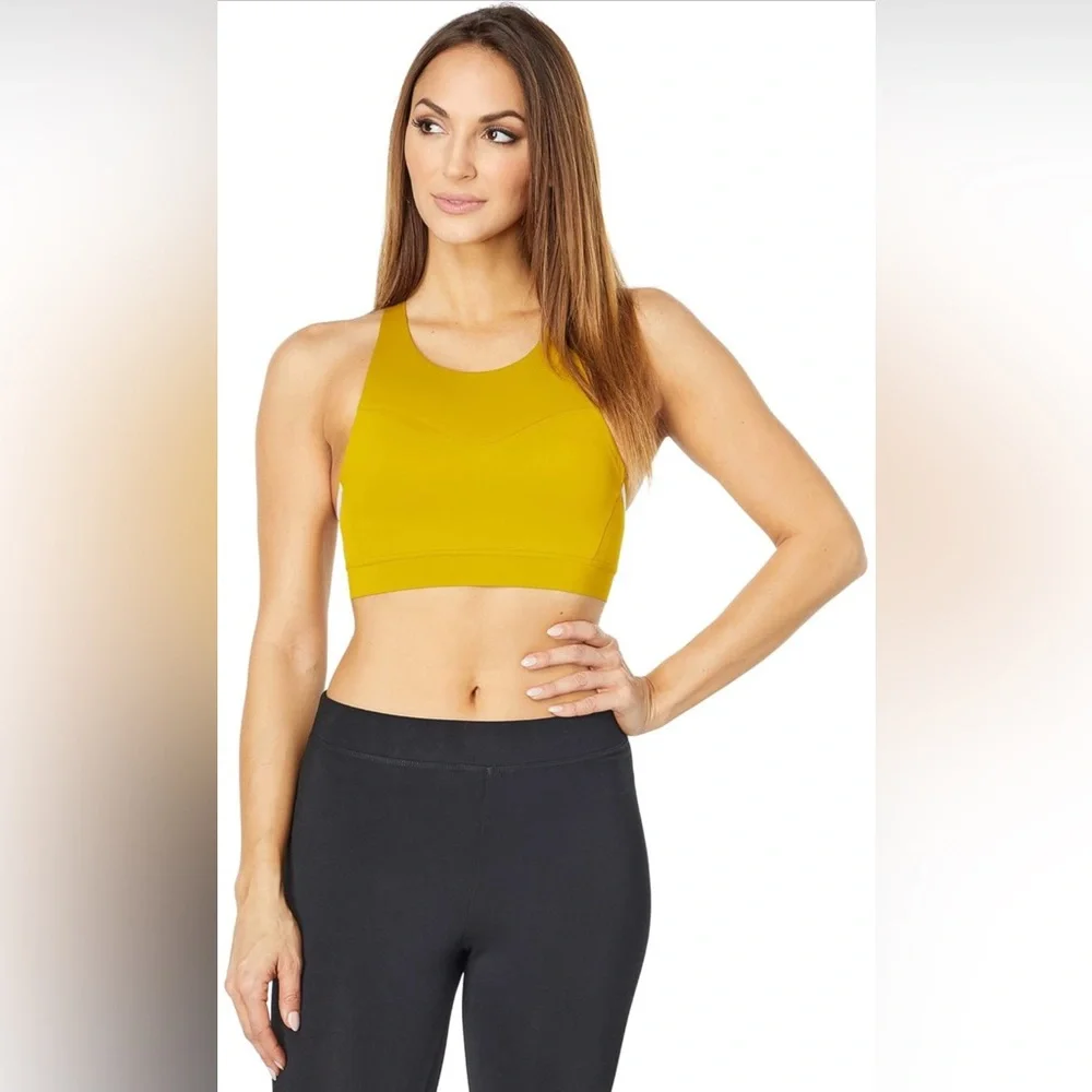 Brooks 3 Pocket Sports Bra for Running - Neo Green - 38C/D - NWOT